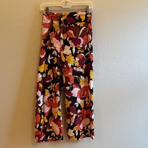 Maeve Floral Wide-Leg Pants - Multicolor